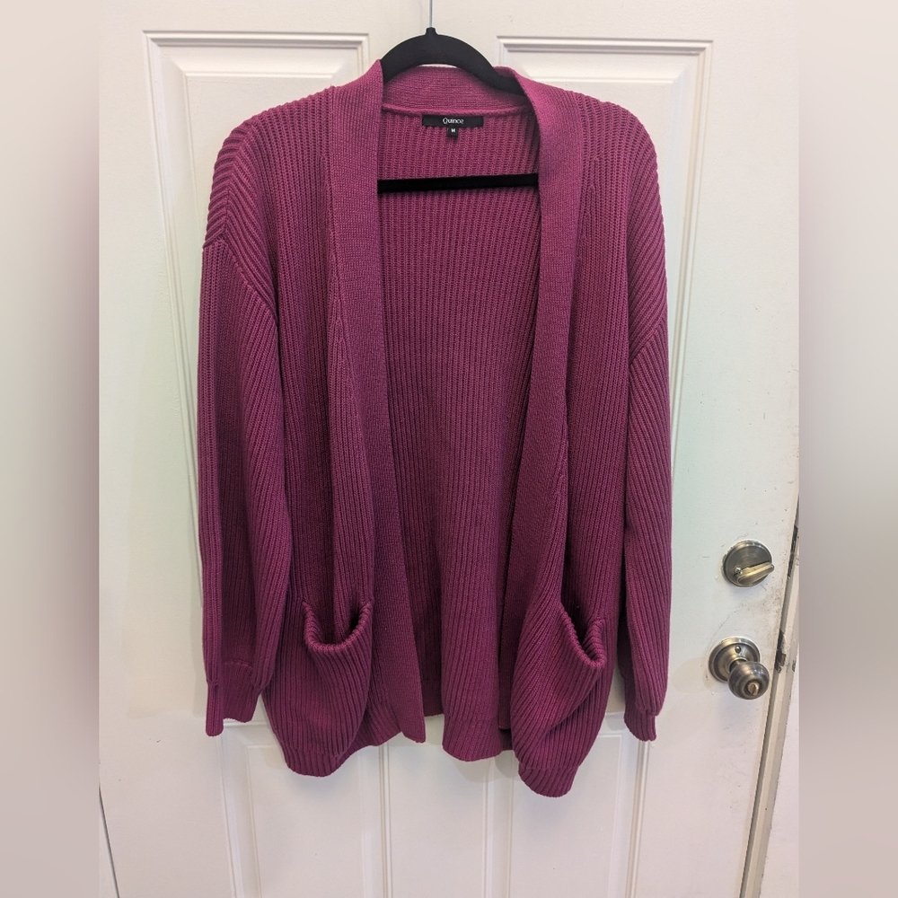 Quince Organic Cotton Oversized Cardigan